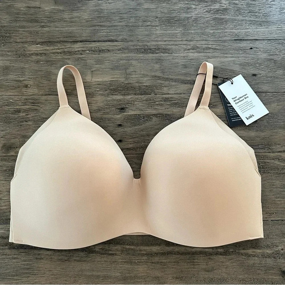 NWT Knix Size 8 wingwoman contour Bra Warm Sand Wireless 40D 42D 40DD 42DD 40E - Picture 6 of 11